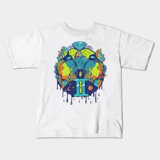 Tetradic Mystic Gemini Kids T-Shirt